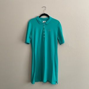 Lacoste Teal Shirt Dress